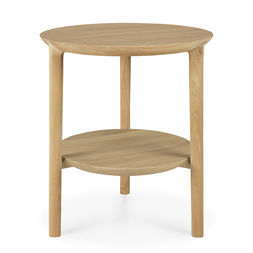 Bok Beistelltisch - Eiche - rund - 43 x 43 x 50 cm - ZEN ZONE Furniture