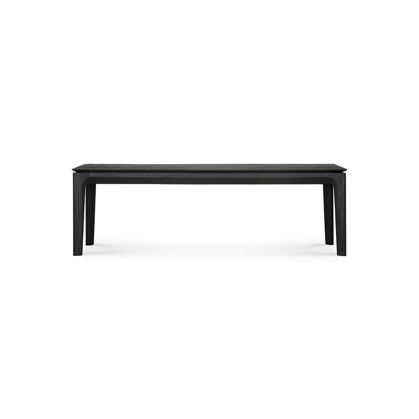 Bok Sitzbank - lackierte Eiche - schwarz - 146 x 35 x 46 cm - ZEN ZONE