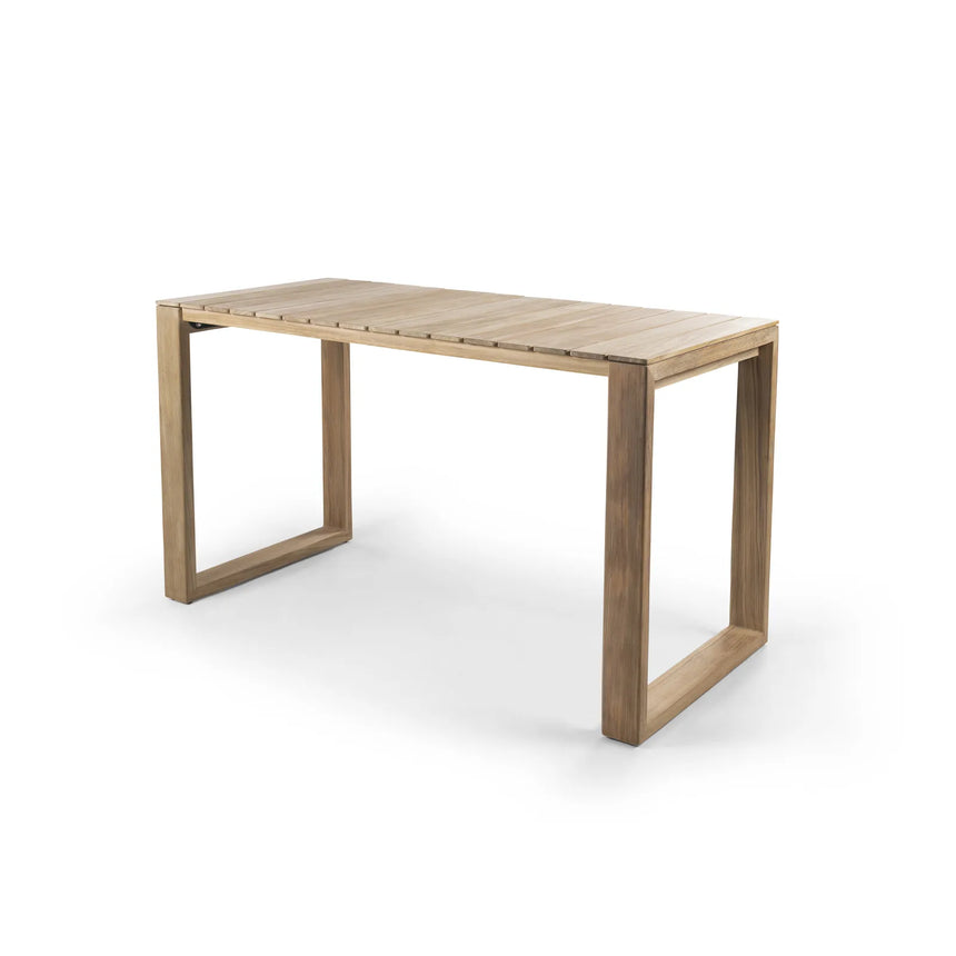 Outdoor Bartisch Numana aus Naturteak, 160x75×90 cm - ZEN ZONE Furniture