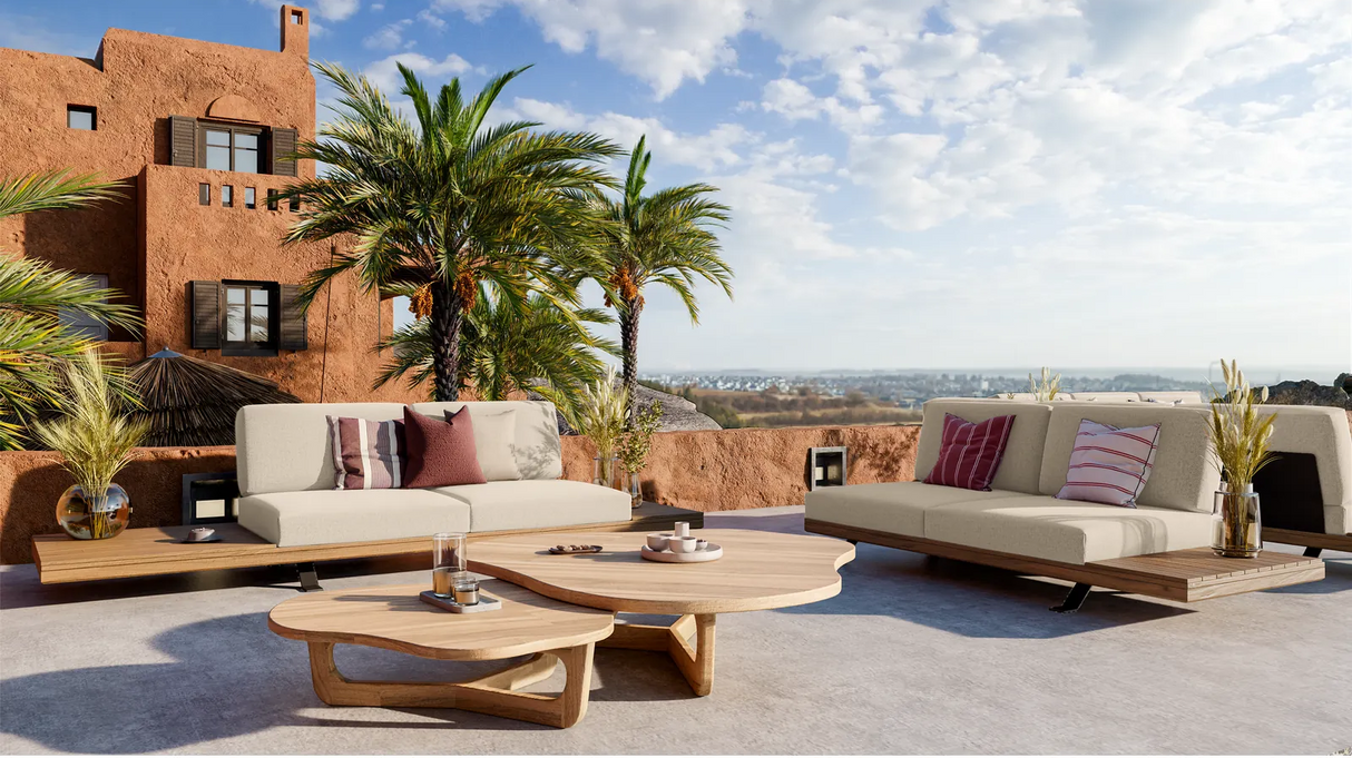 Garten Couchtisch Brindisi aus Naturteak - ZEN ZONE Furniture