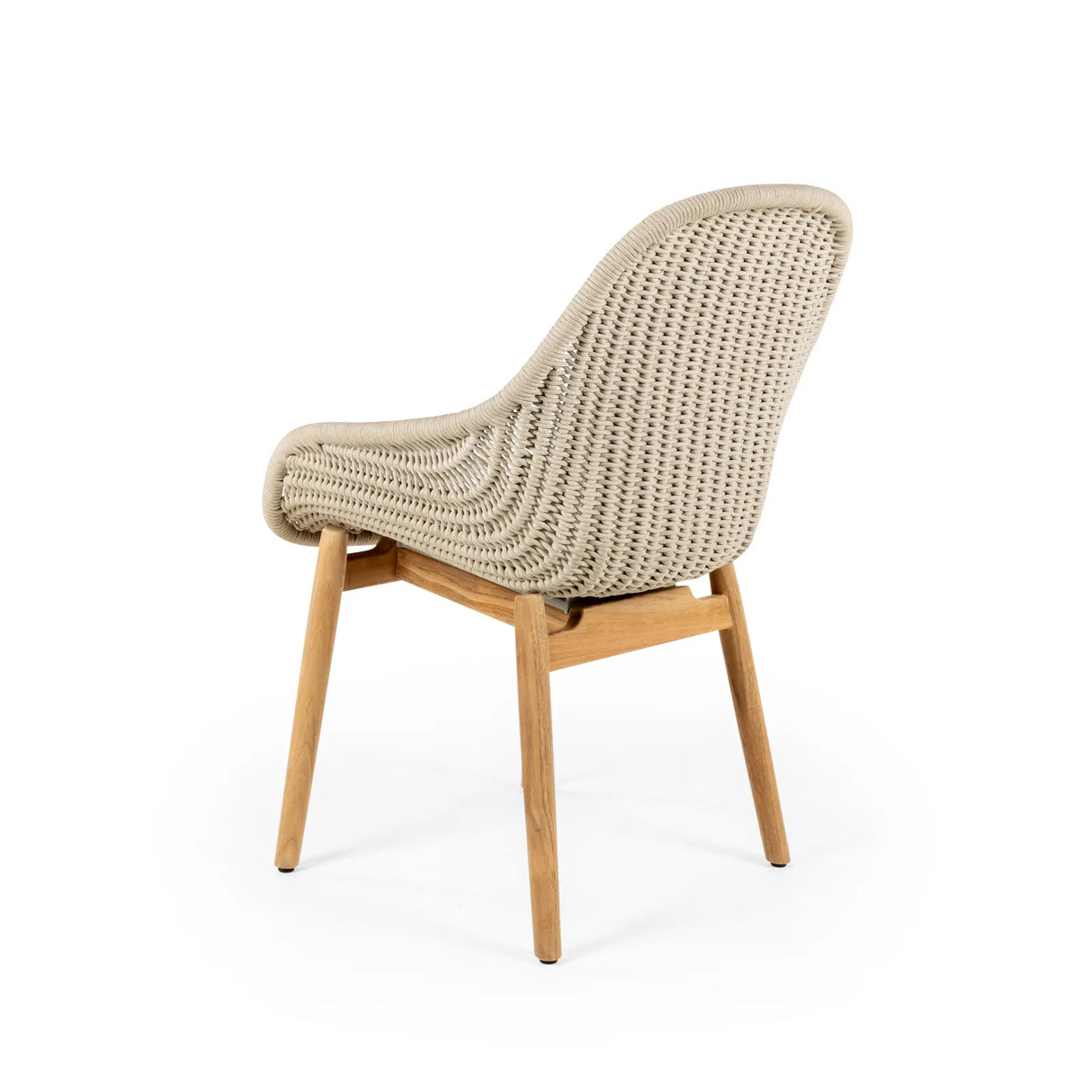 Forli Gartenstuhl mit Armlehnen aus Teakholz und Seil - ZEN ZONE Furniture