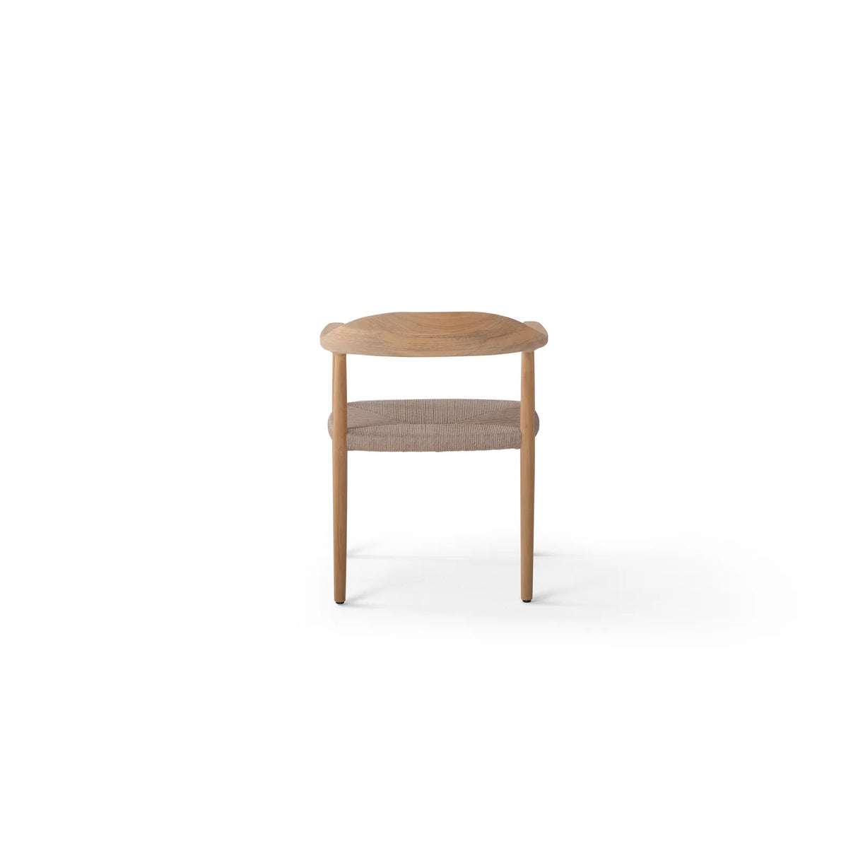 Naxos Gartenstuhl mit Armlehnen aus Teakholz und Leinen - ZEN ZONE Furniture