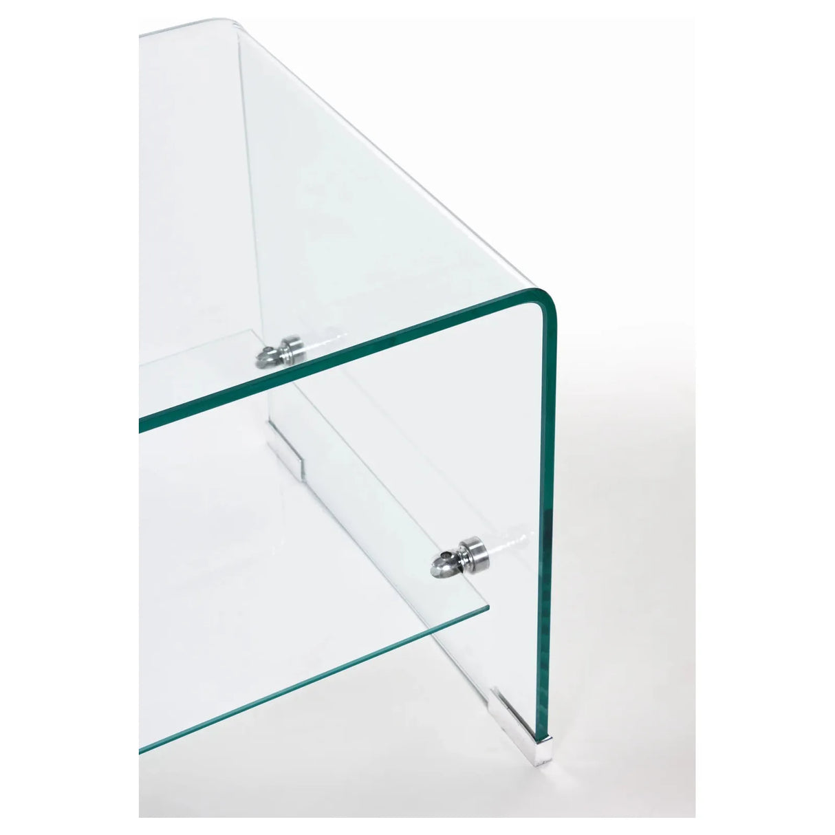 Iride Couchtisch Glas mit 2 Ablagen 100x40 cm - ZEN ZONE Furniture