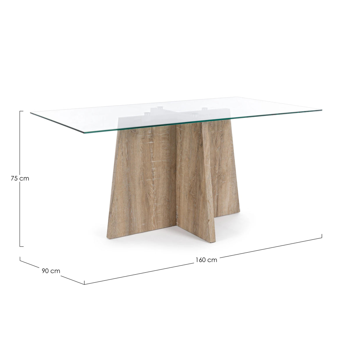 Esstisch Cross 160x90cm Kenya - ZEN ZONE Furniture