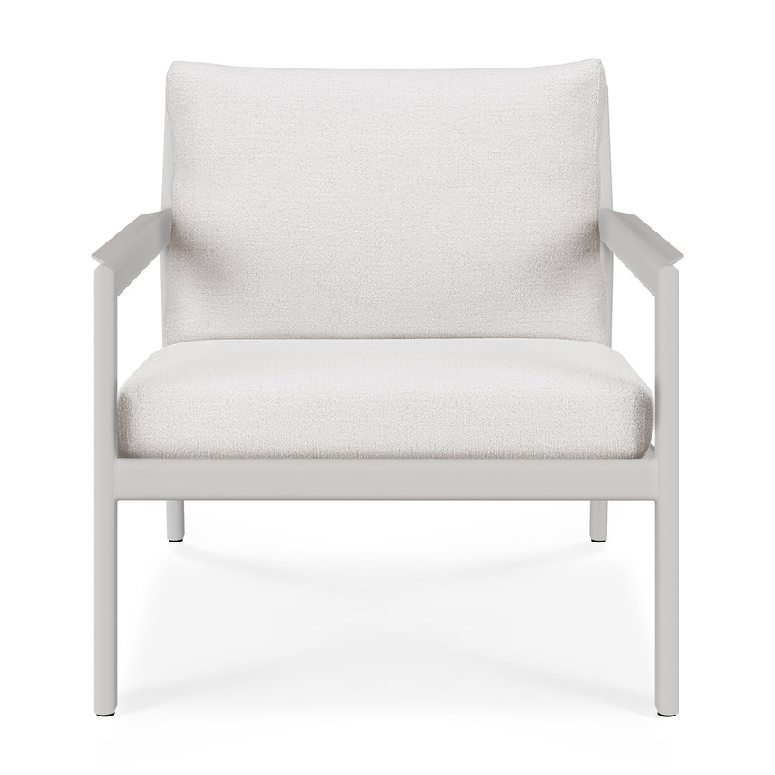 Jack Garten-Loungestuhl - Aluminium - weiß - Off White Stoff - 74 x 89 x 74 cm - ZEN ZONE