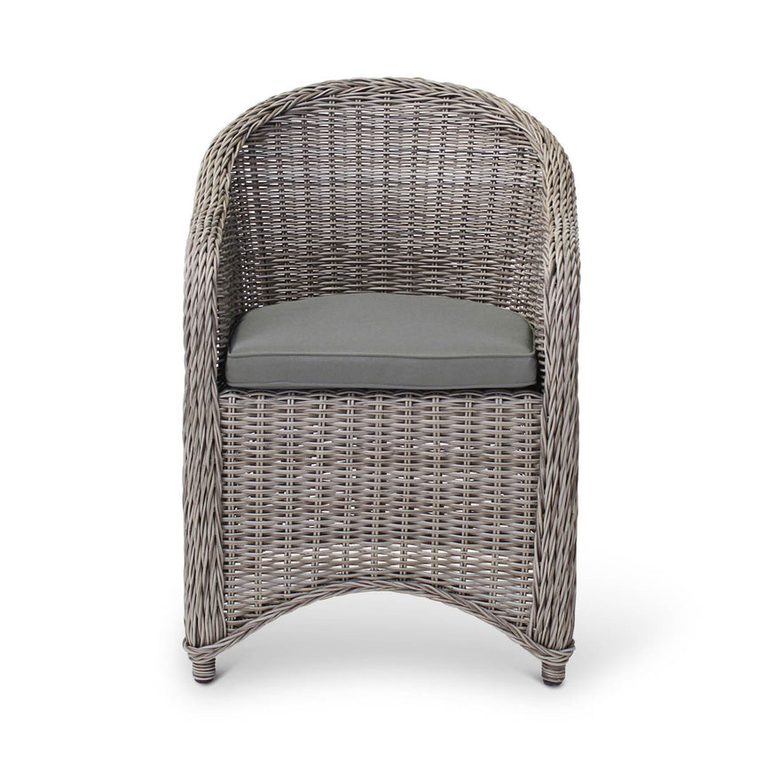 DARWIN Sessel aus Sisal in Grau - ZEN ZONE