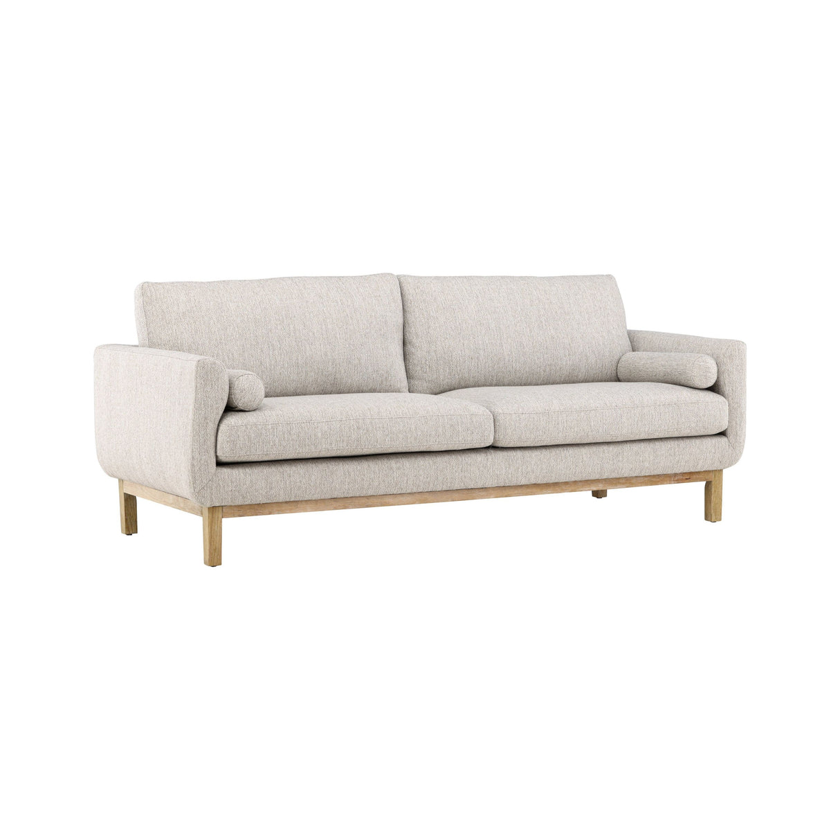 Olympos 3-Sitzer Sofa - Holzoptik / Beige - ZEN ZONE Furniture