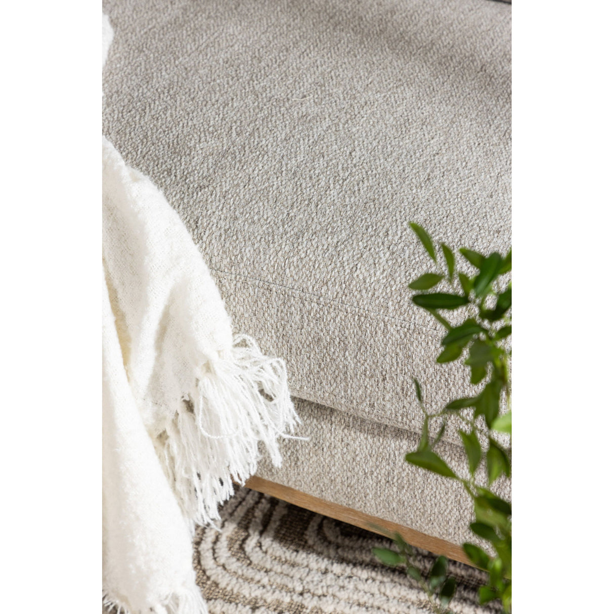 Olympos 3-Sitzer Sofa - Holzoptik / Beige - ZEN ZONE Furniture