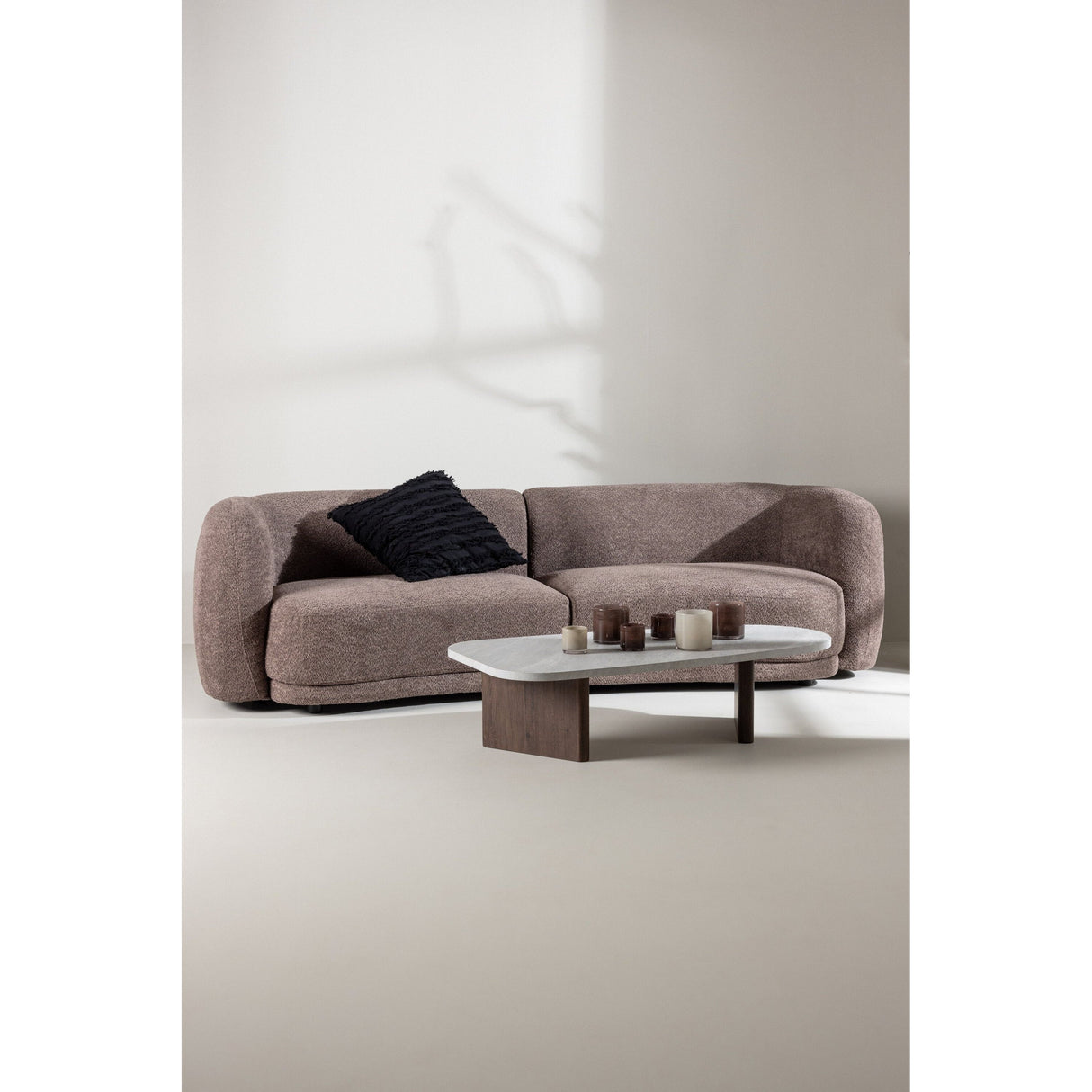 Cielo 3-Sitzer Sofa - Brauner Bouclé - ZEN ZONE Furniture