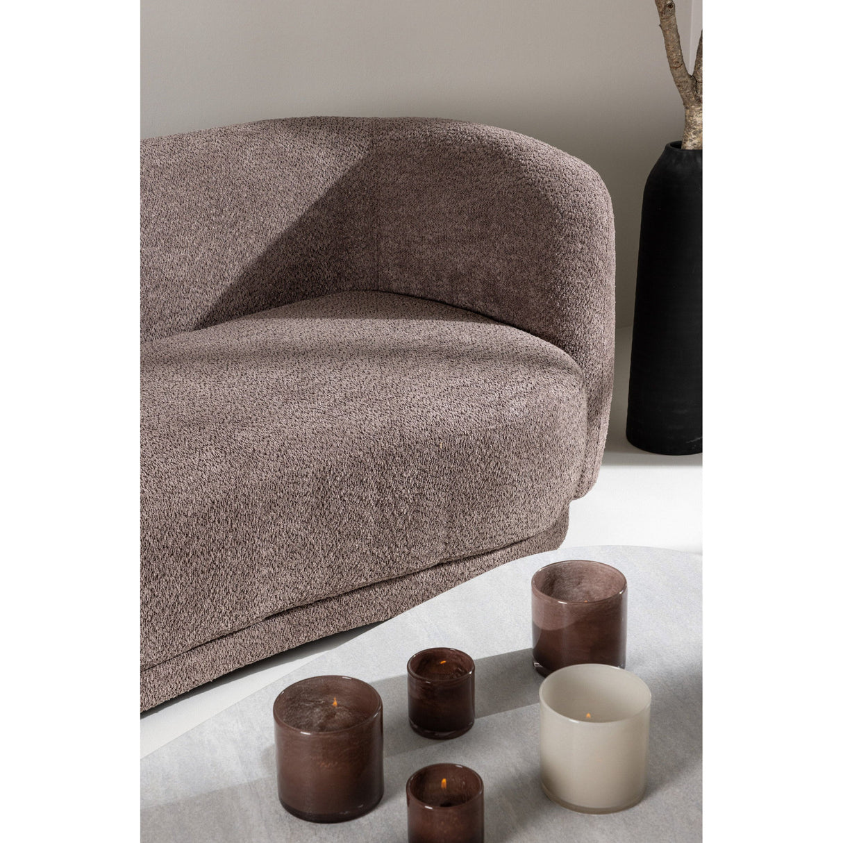 Cielo 3-Sitzer Sofa - Brauner Bouclé - ZEN ZONE Furniture