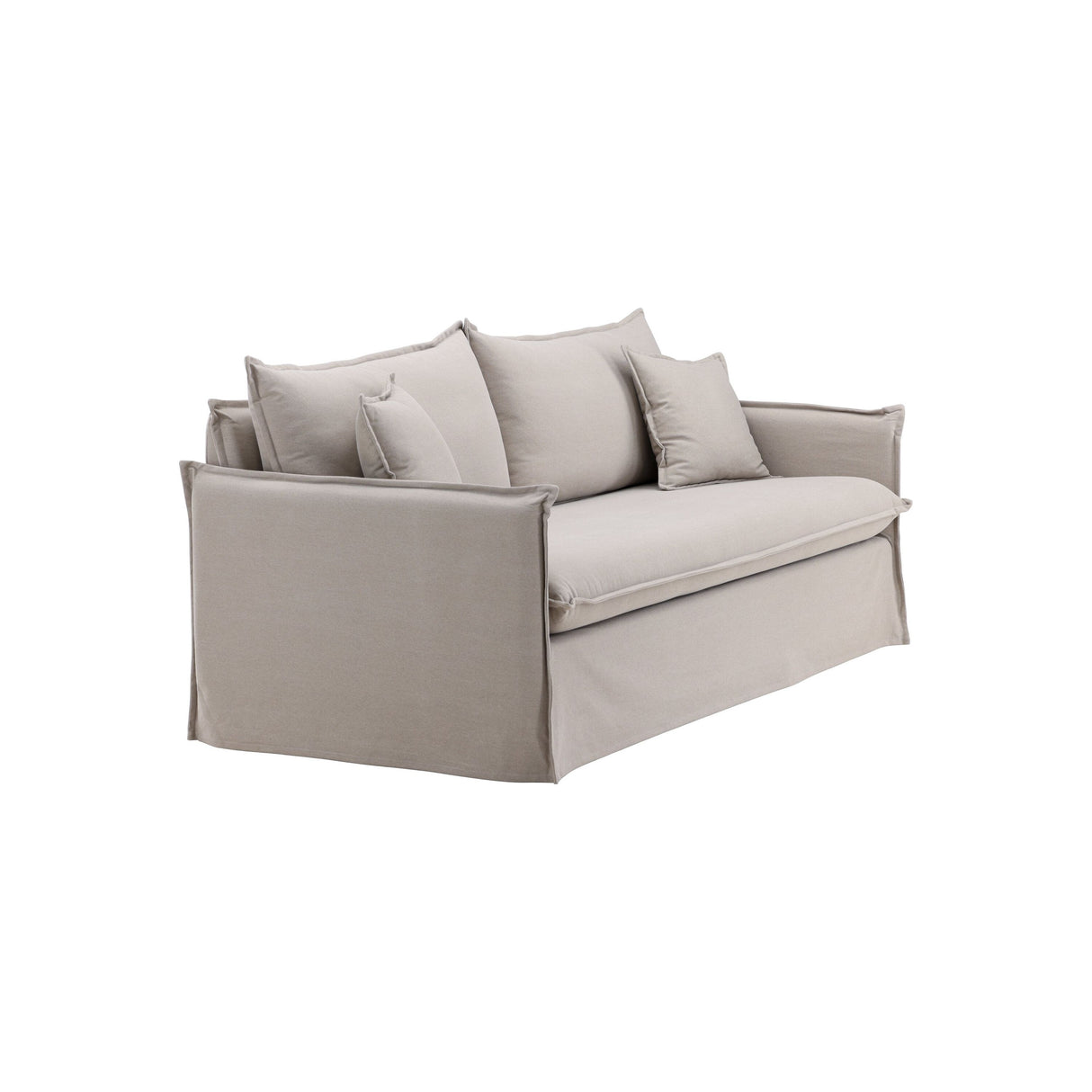 Nova 3-Sitzer Sofa - Braunes Leinen - ZEN ZONE Furniture