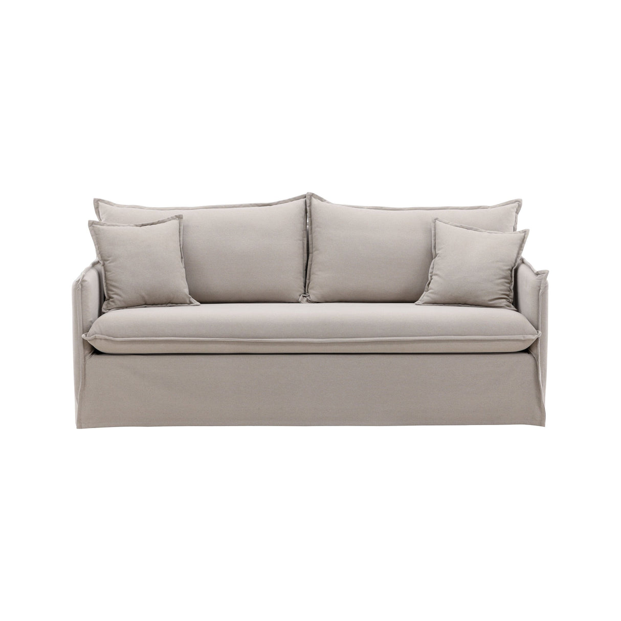 Nova 3-Sitzer Sofa - Braunes Leinen - ZEN ZONE Furniture