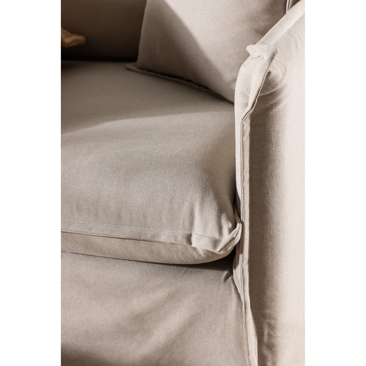 Nova 3-Sitzer Sofa - Braunes Leinen - ZEN ZONE Furniture