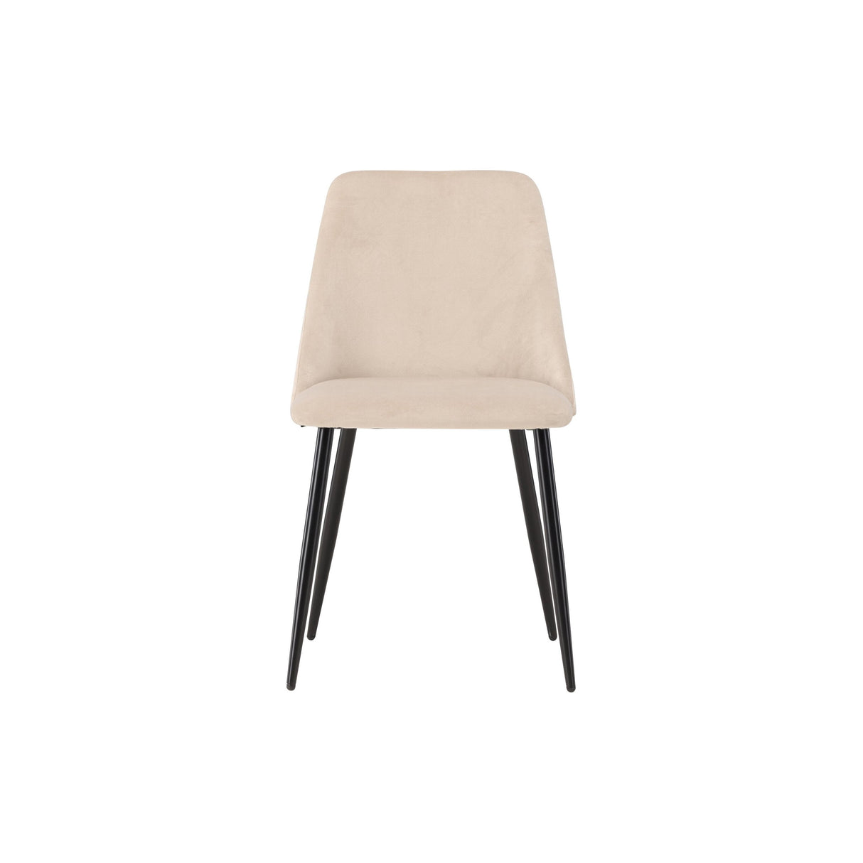 Night Esszimmerstuhl 2er-Pack - Schwarz / Beige Samt - ZEN ZONE Furniture