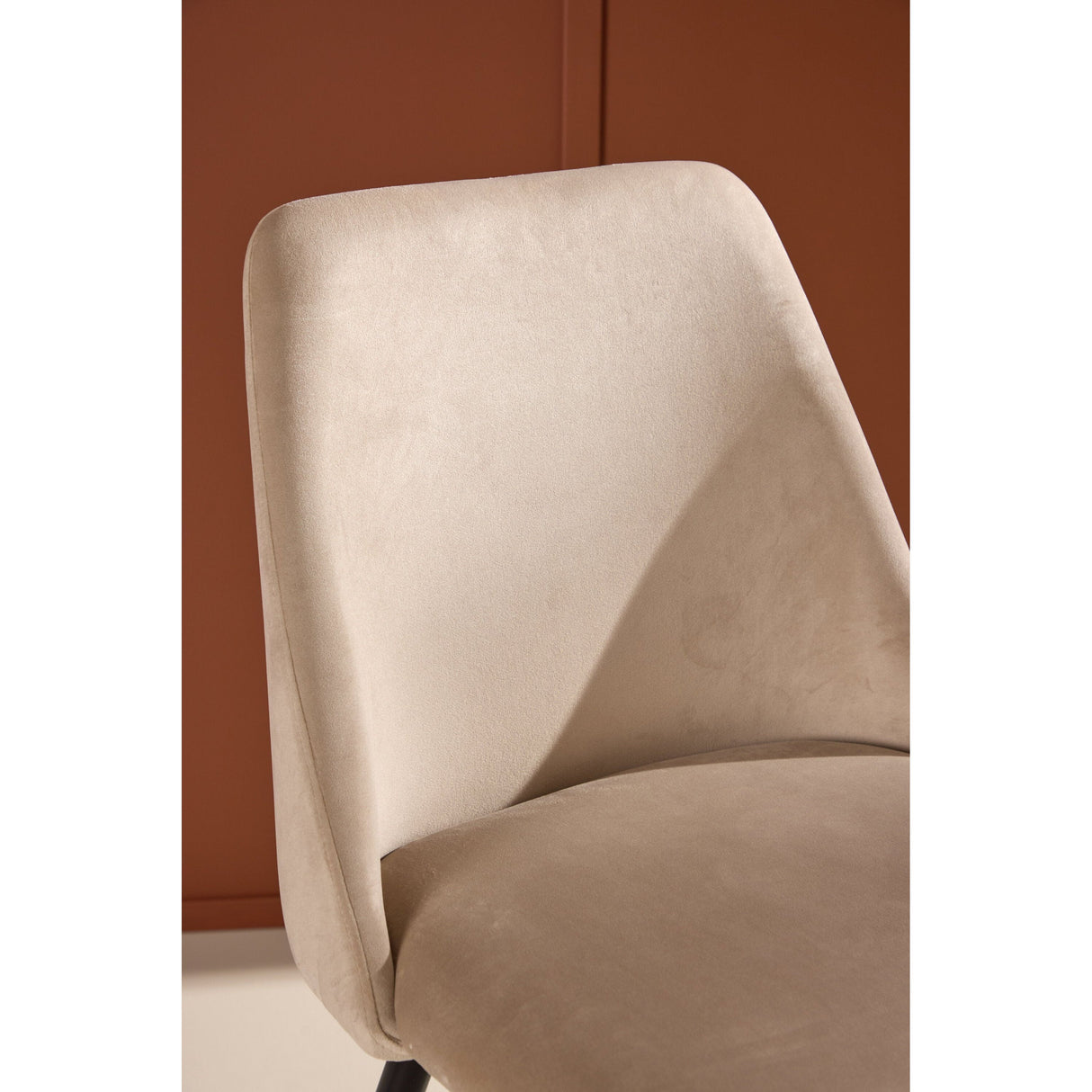 Night Esszimmerstuhl 2er-Pack - Schwarz / Beige Samt - ZEN ZONE Furniture