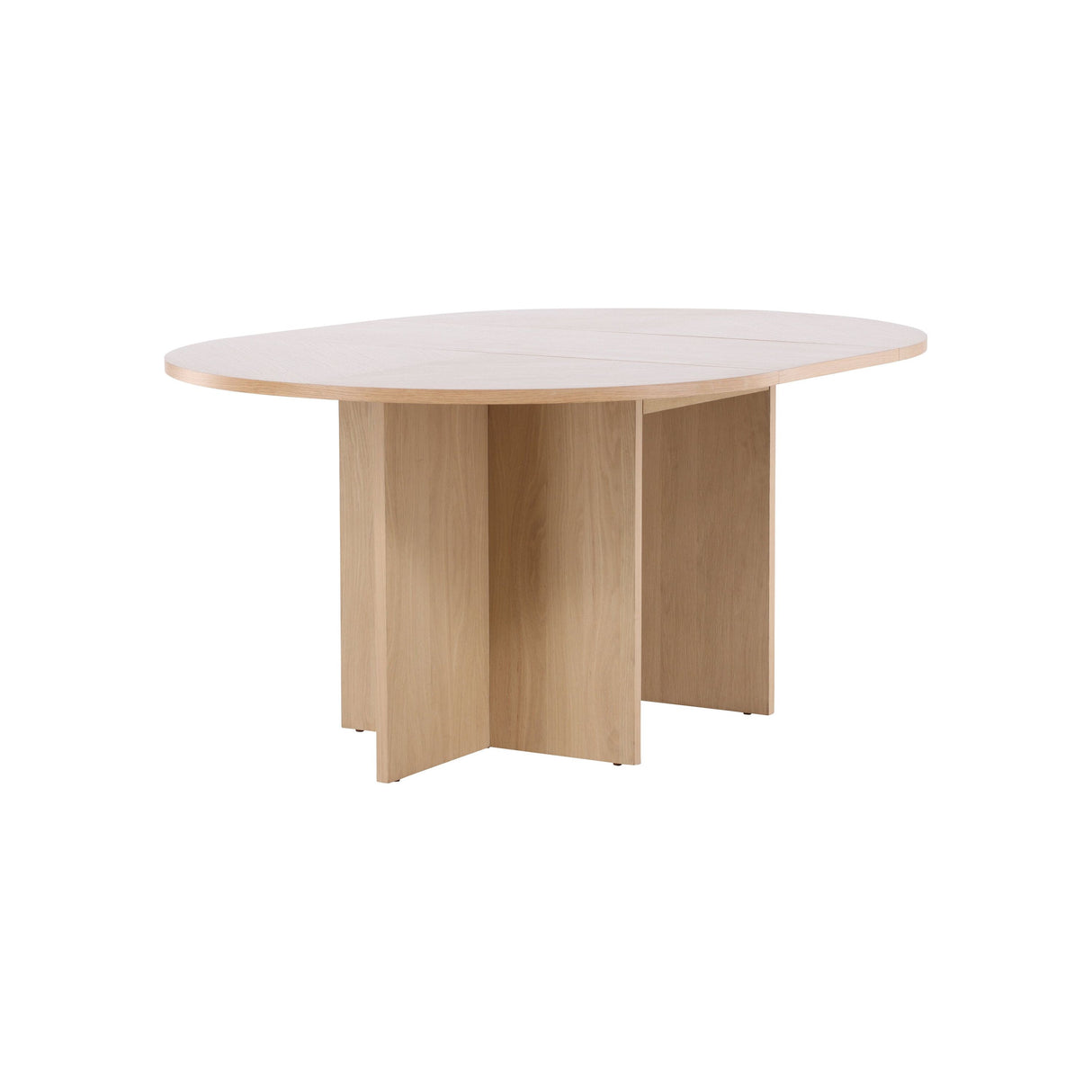 Strada Esstisch - Weiß gekalkt / Eiche furniert 120 x 120 x 74 cm - ZEN ZONE Furniture