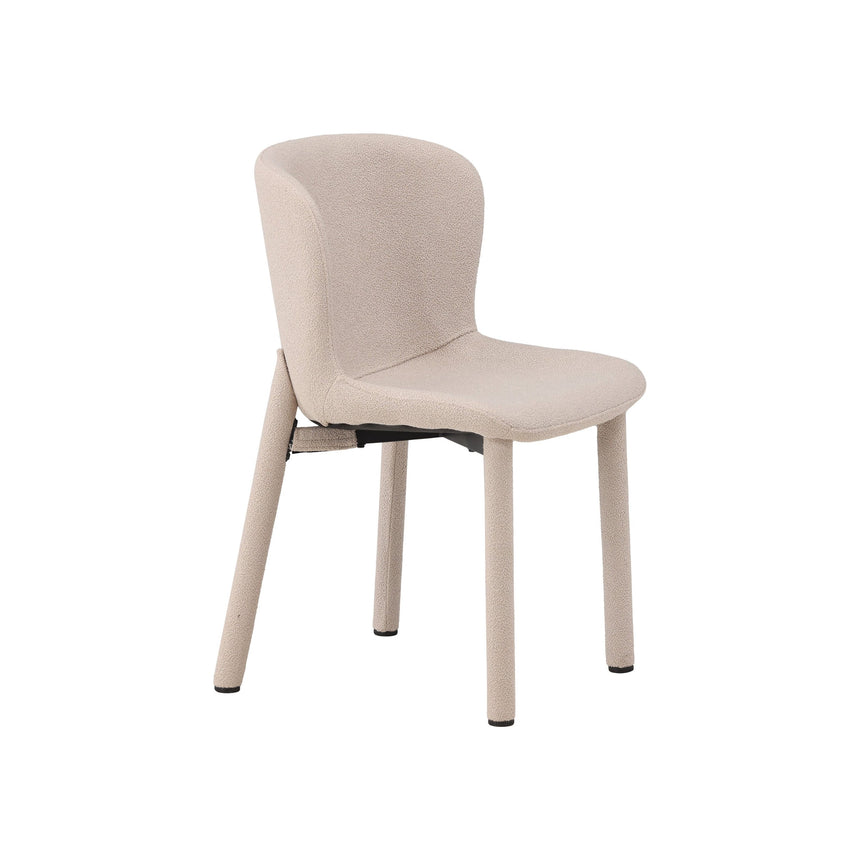 Astoria Esszimmerstuhl 2er-Pack - Beige Boucle - ZEN ZONE Furniture