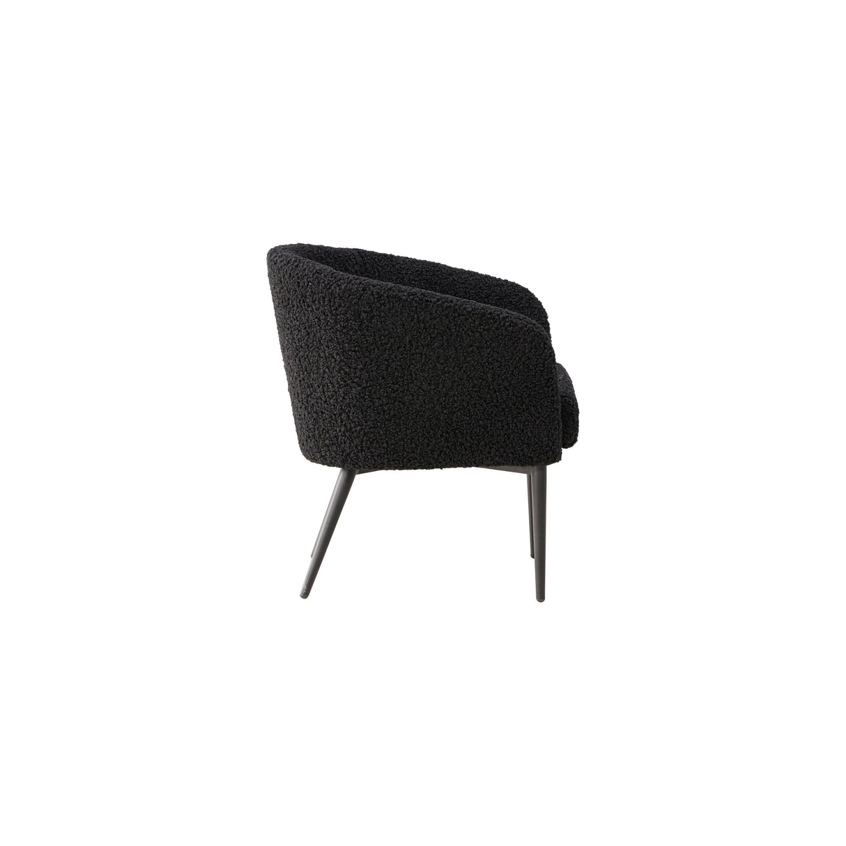 Flauschiger Sessel - Schwarz / Schwarzer Teddy - ZEN ZONE Furniture