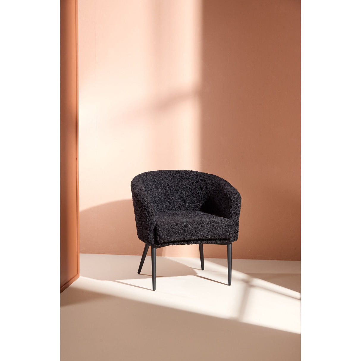 Flauschiger Sessel - Schwarz / Schwarzer Teddy - ZEN ZONE Furniture