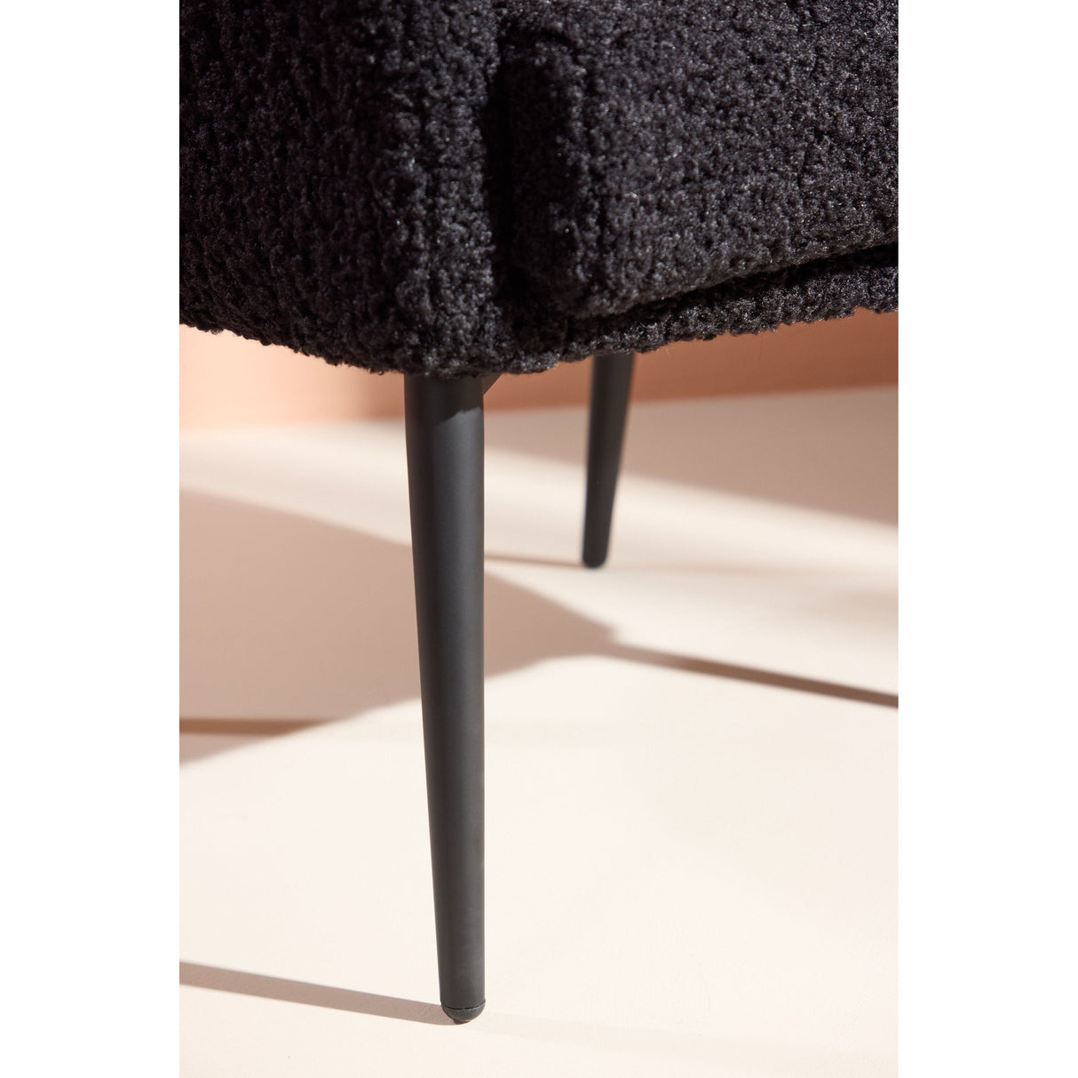 Flauschiger Sessel - Schwarz / Schwarzer Teddy - ZEN ZONE Furniture