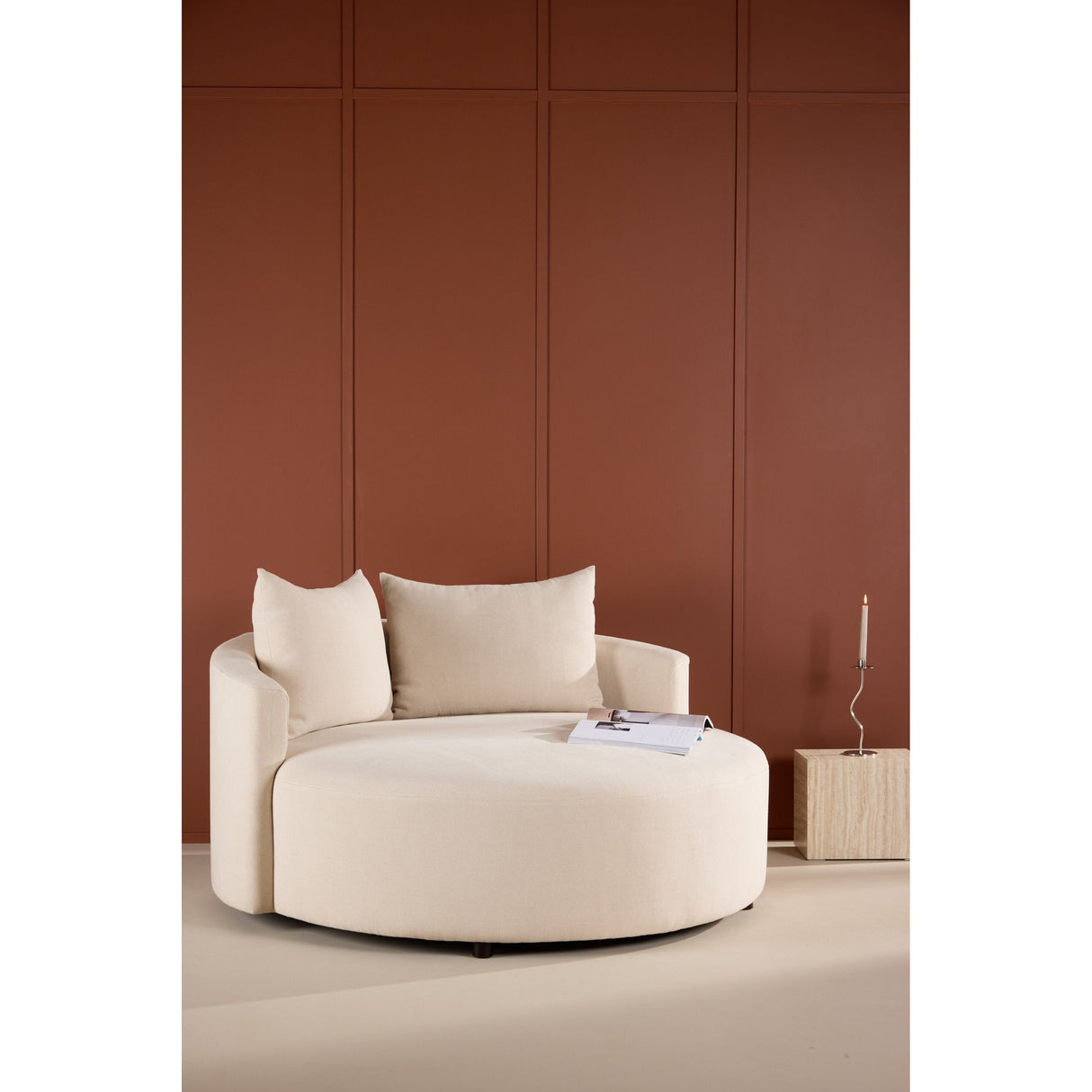 Kelso Sofa - Holz/ Beige Leinen 150 cm - ZEN ZONE Furniture