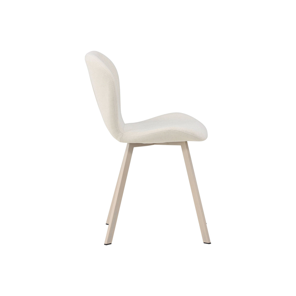 Lilja Esszimmerstuhl 2er-Pack - Beige / Schwarz Stoff - ZEN ZONE Furniture