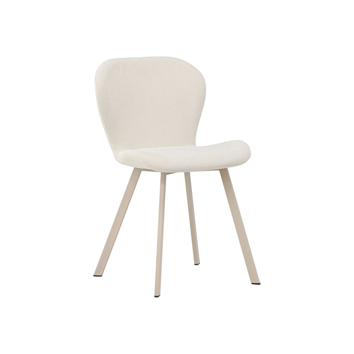 Lilja Esszimmerstuhl 2er-Pack - Beige / Schwarz Stoff - ZEN ZONE Furniture