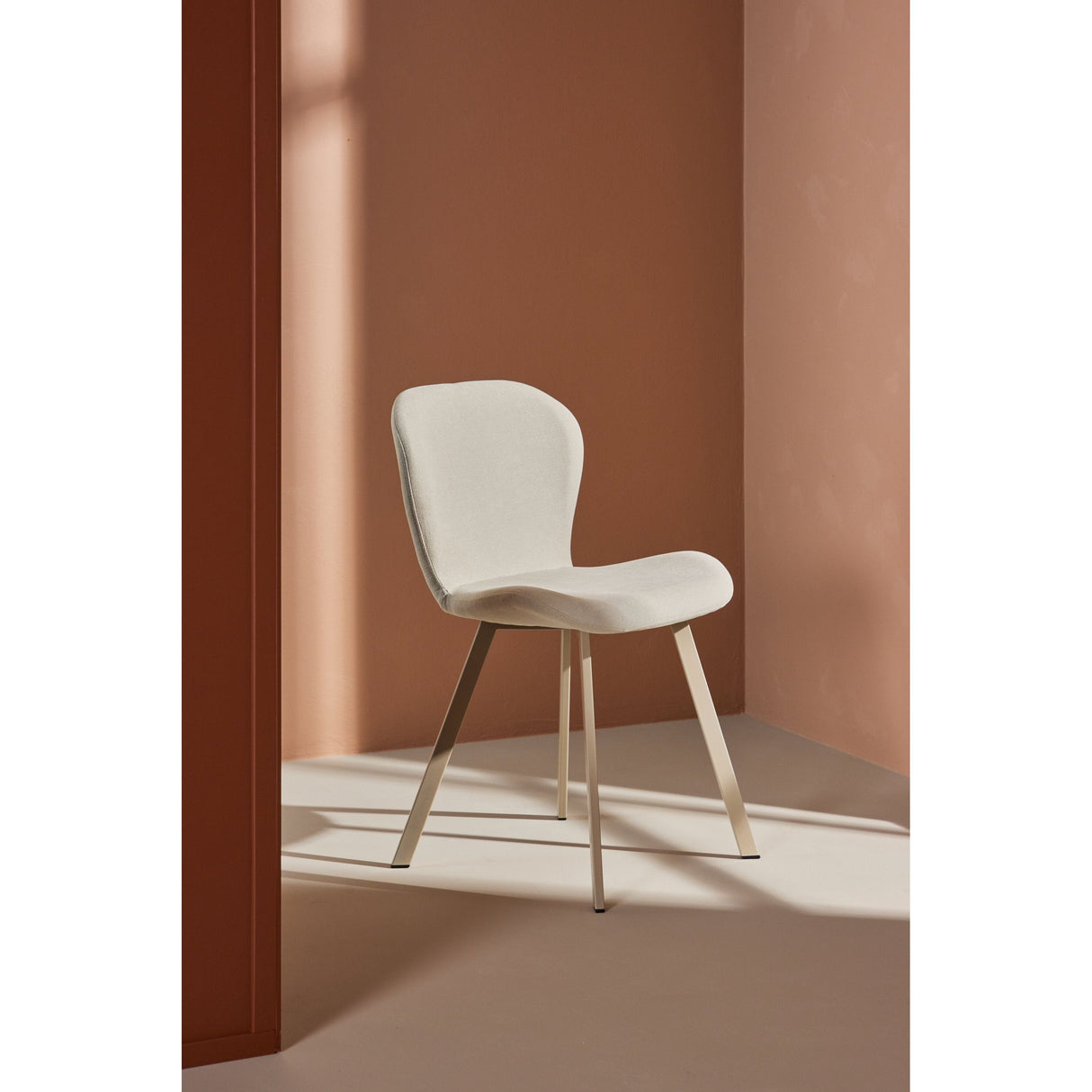 Lilja Esszimmerstuhl 2er-Pack - Beige / Schwarz Stoff - ZEN ZONE Furniture