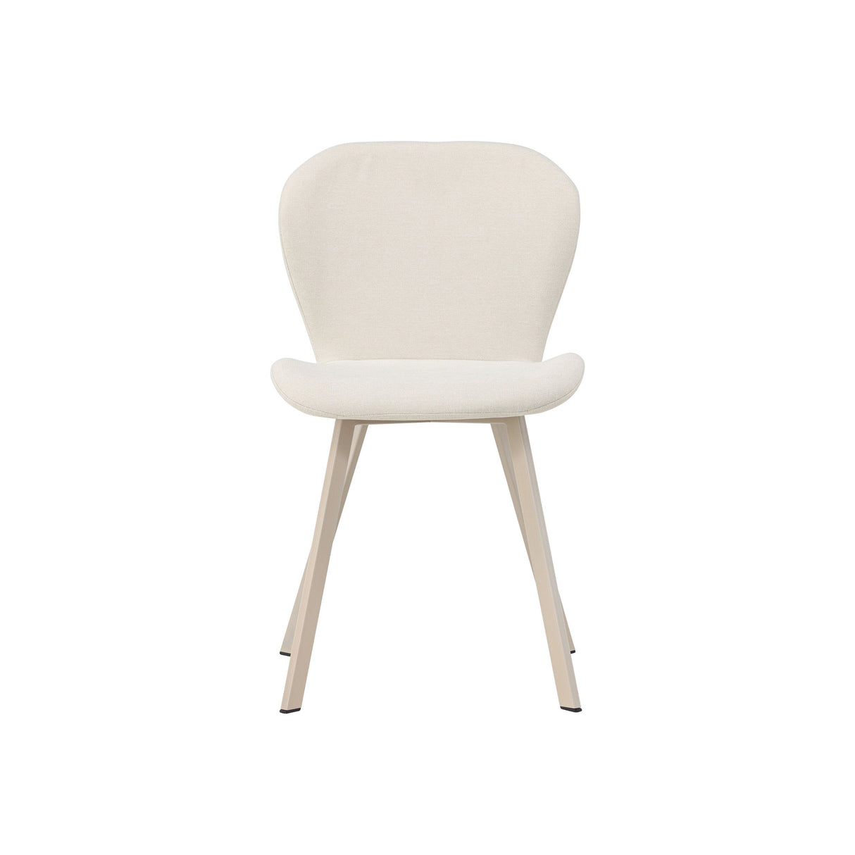 Lilja Esszimmerstuhl 2er-Pack - Beige / Schwarz Stoff - ZEN ZONE Furniture