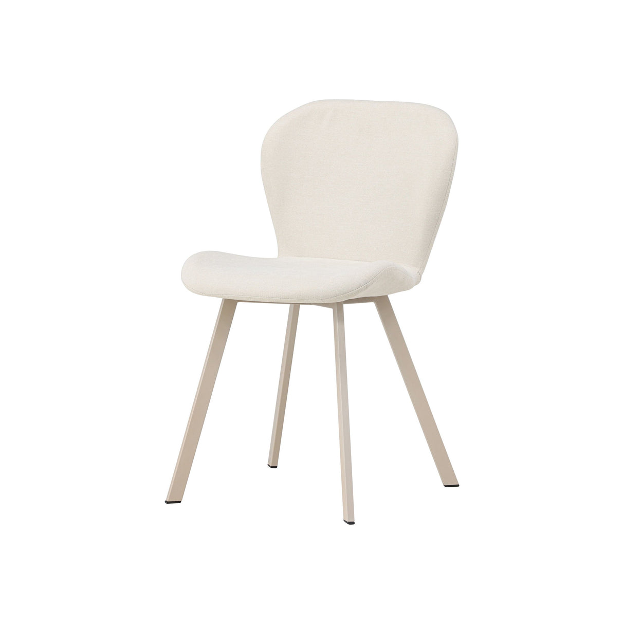 Lilja Esszimmerstuhl 2er-Pack - Beige / Schwarz Stoff - ZEN ZONE Furniture