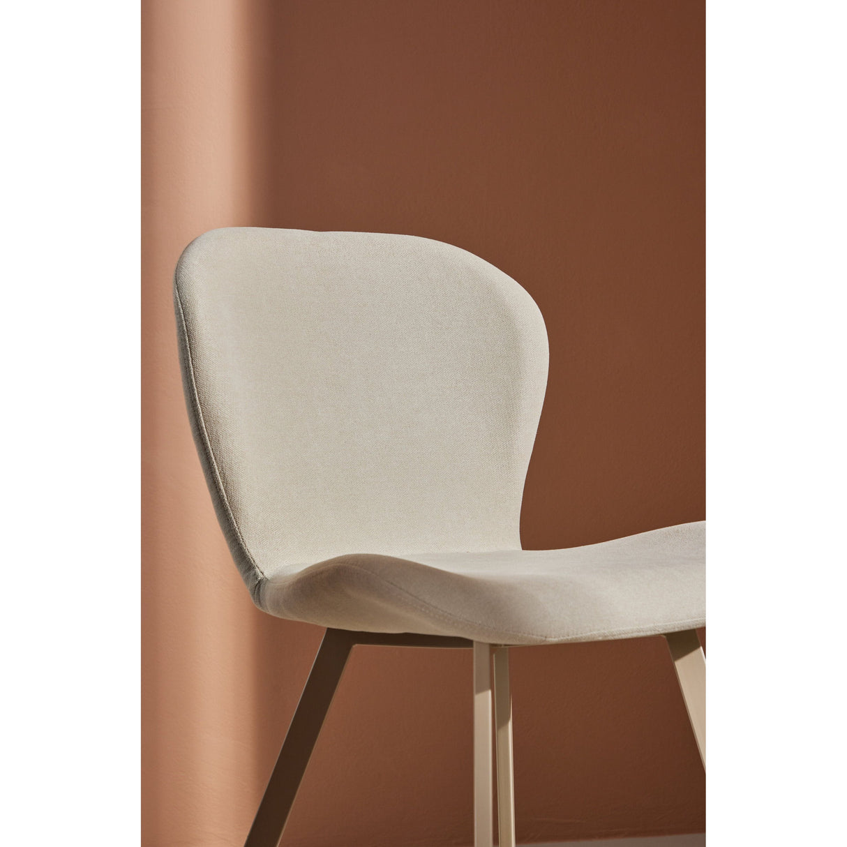 Lilja Esszimmerstuhl 2er-Pack - Beige / Schwarz Stoff - ZEN ZONE Furniture