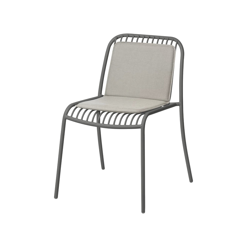 Sitzauflage - YUA - Farbe Melange Gray für Armlehnenstuhl, 39x66 cm - ZEN ZONE Furniture