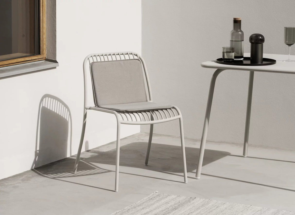 Sitzauflage - YUA - Farbe Melange Gray für Armlehnenstuhl, 39x66 cm - ZEN ZONE Furniture