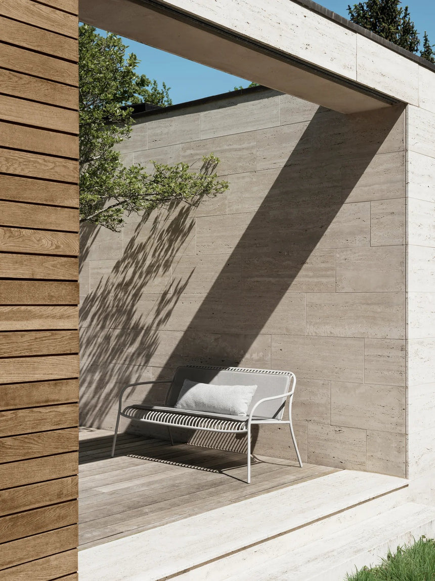 Sitzauflage - YUA - Farbe Melange Gray für Loungesofa, 111x75 cm - ZEN ZONE Furniture