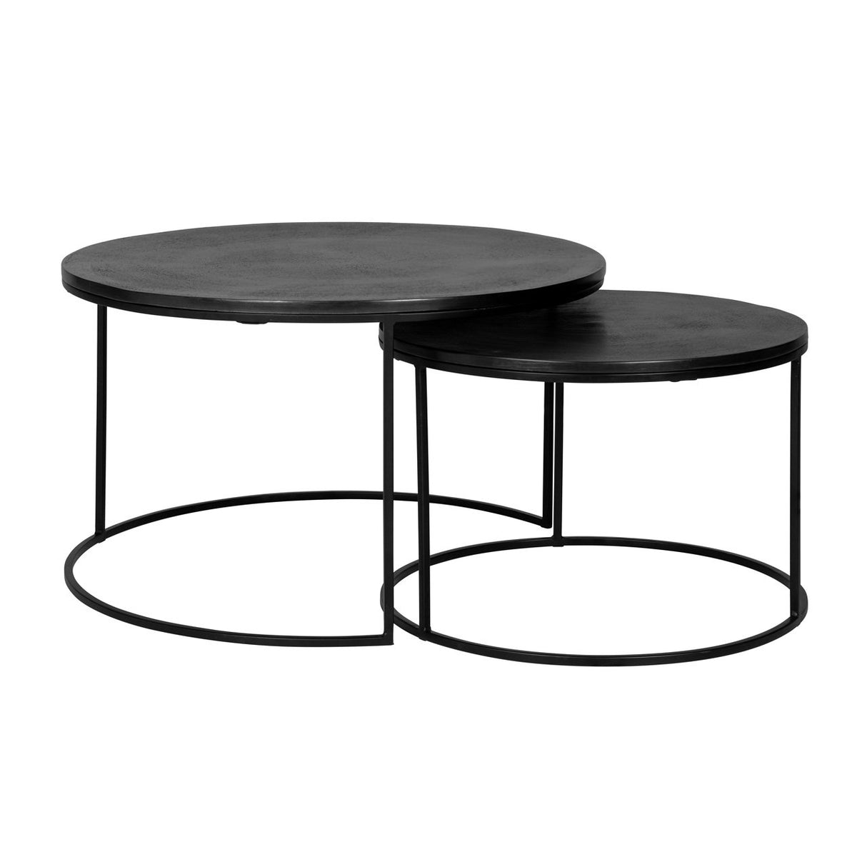 Couchtisch Bolder 2er Set schwarz (Black) - ZEN ZONE