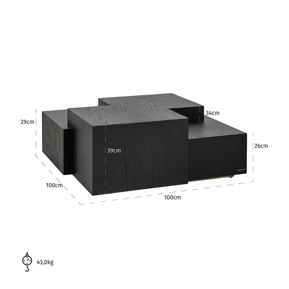 Couchtisch Lennox Dark Coffee (Dark coffee) - ZEN ZONE