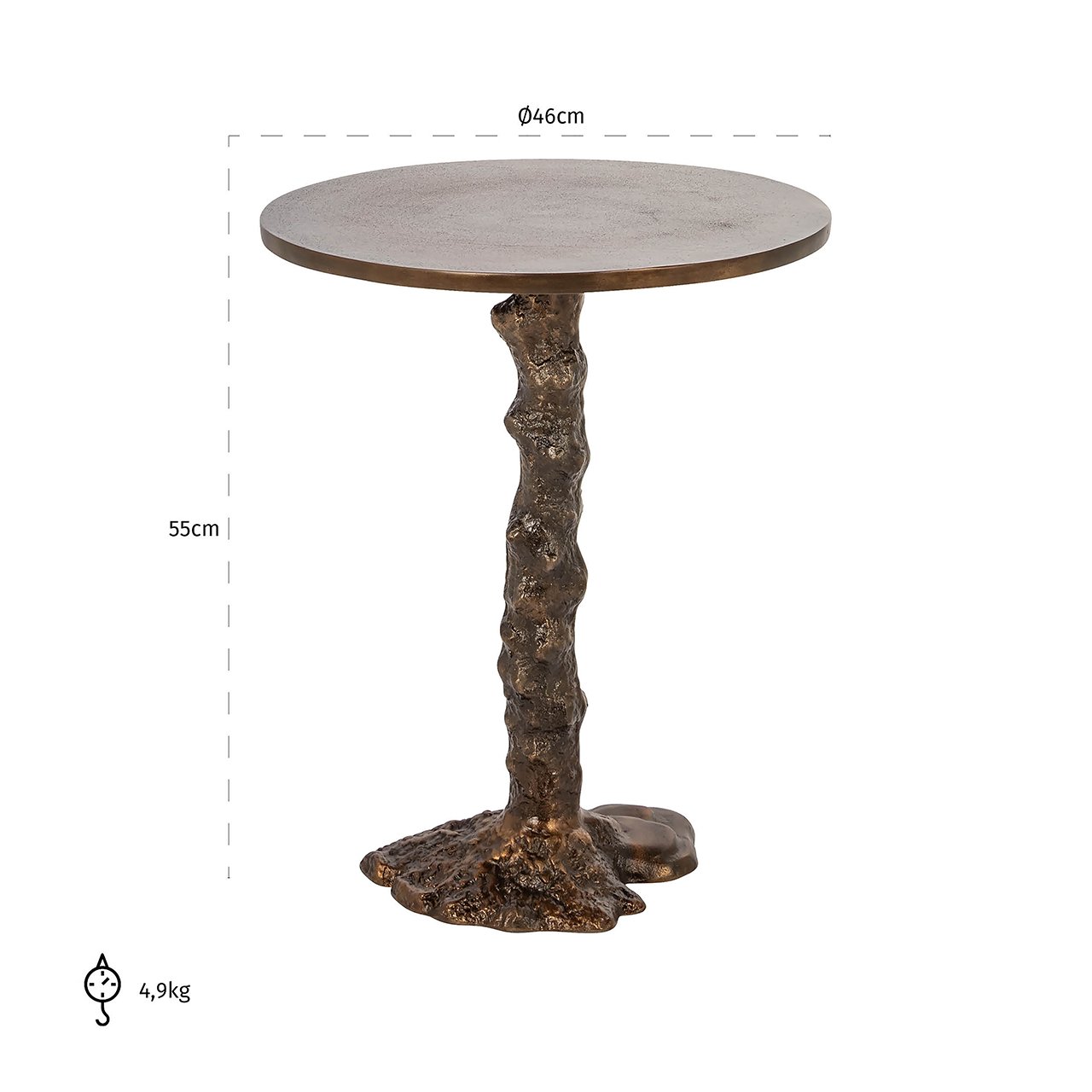 Beistelltisch Misty (Bronze) - ZEN ZONE