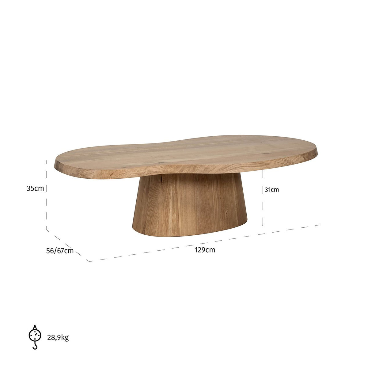 Couchtisch Riva (Natural oak) - ZEN ZONE