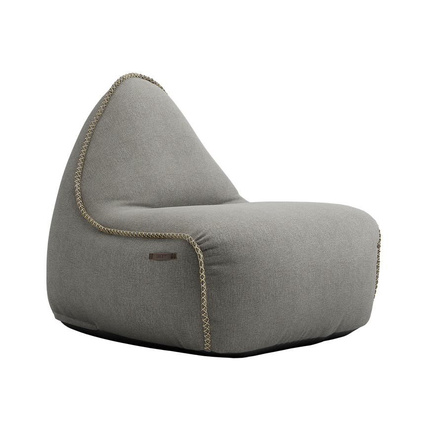 Medley Lounge Chair Grey + Pouf - ZEN ZONE