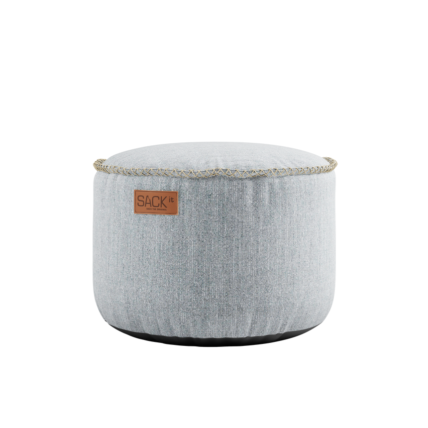 Cobana Lounge Chair White + Pouf - ZEN ZONE