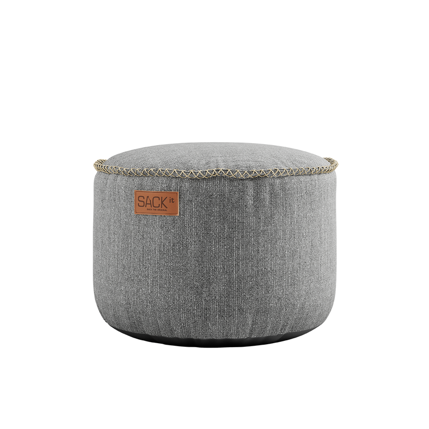 Cobana Lounge Chair Light Grey + Pouf - ZEN ZONE