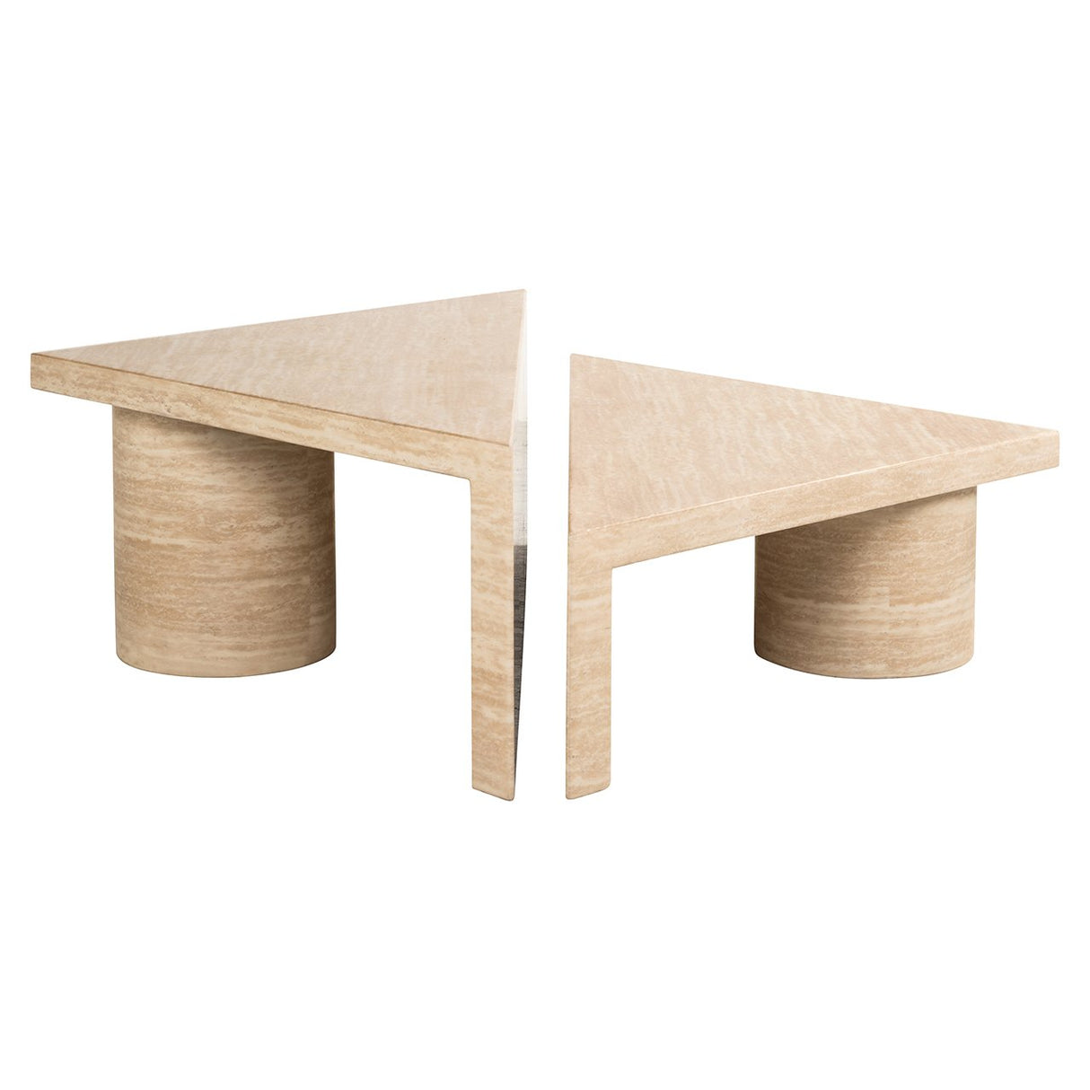 Couchtisch Set Fictus Travertin faux (Beige) - ZEN ZONE
