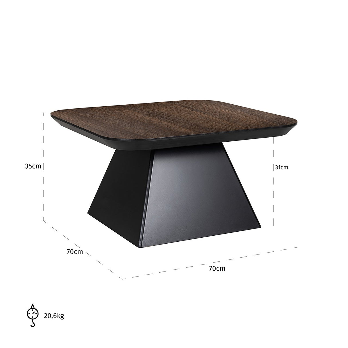 Couchtisch Bonvoy braun (Brown) - ZEN ZONE