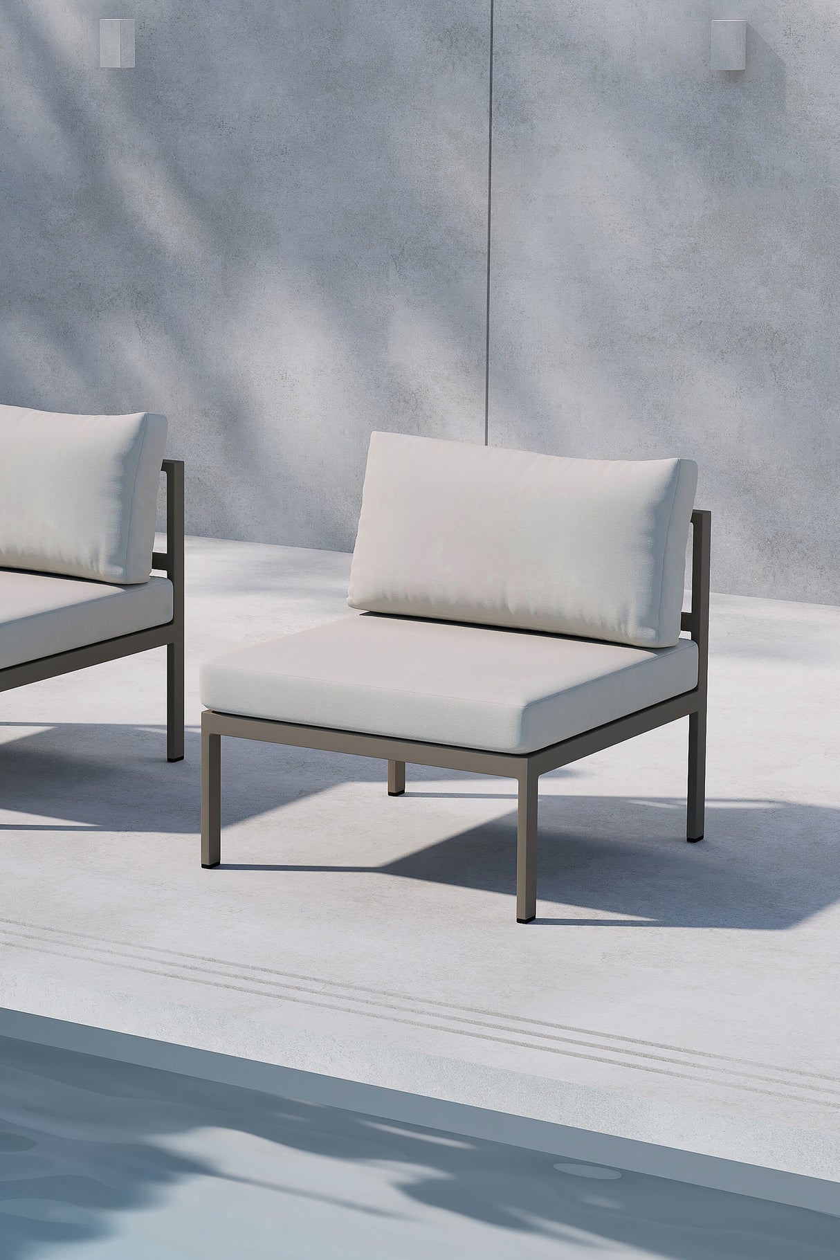 Copacabana Sofa Modul Mitte Braun / Beige - ZEN ZONE Furniture