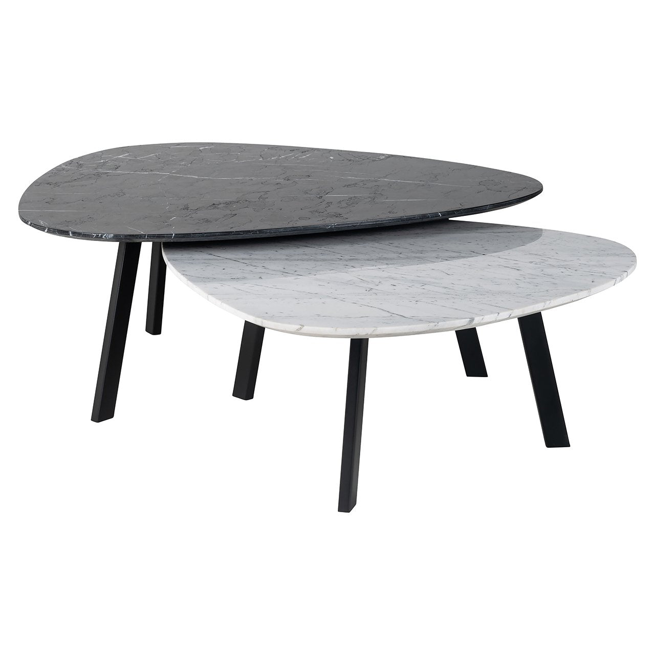 Couchtisch Trocadero set von 2 (Black/white) - ZEN ZONE