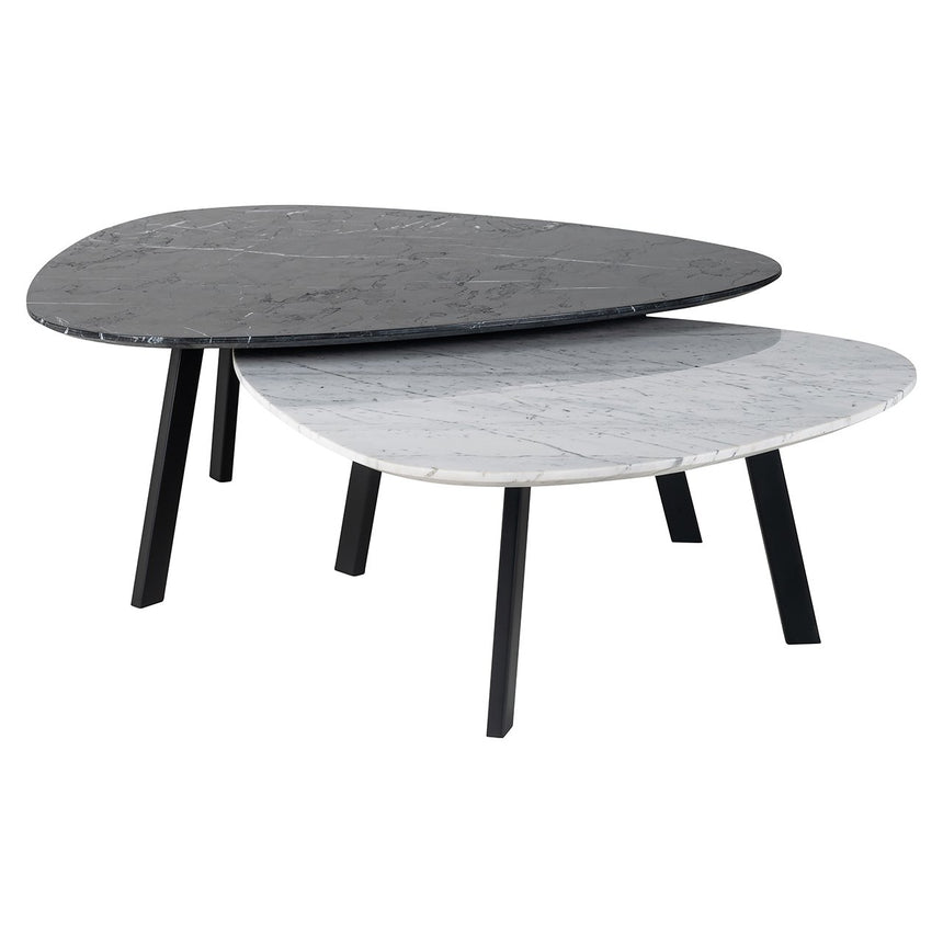 Couchtisch Trocadero set von 2 (Black/white) - ZEN ZONE