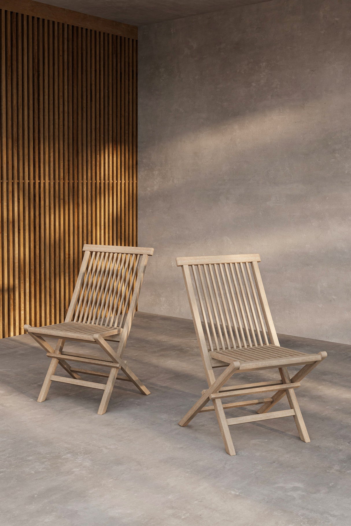 Kenya Gartenstuhl 2er-Pack Whitewash - ZEN ZONE Furniture