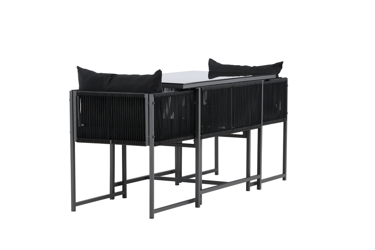 Noto Balkonset Schwarz / Schwarz - ZEN ZONE Furniture