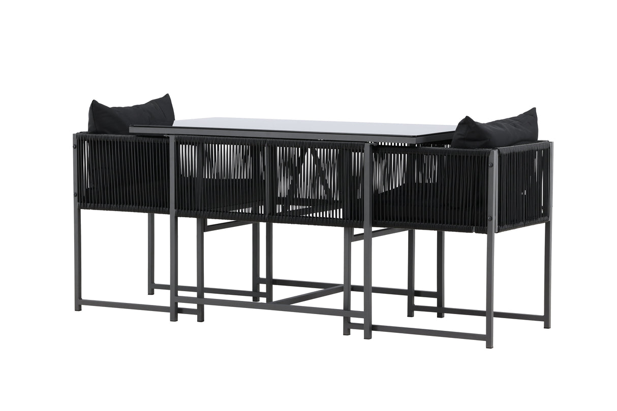 Noto Balkonset Schwarz / Schwarz - ZEN ZONE Furniture