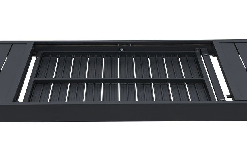 Capo Esstisch Ausziehbar Schwarz 160/240x100x75 - ZEN ZONE Furniture